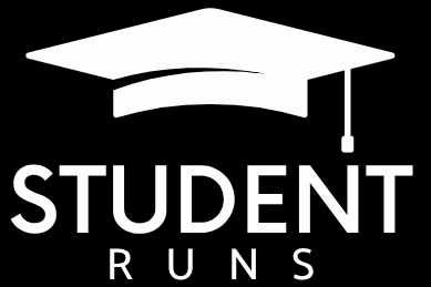 student runs logo